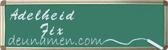 Adelheid Fix Visitenkarte